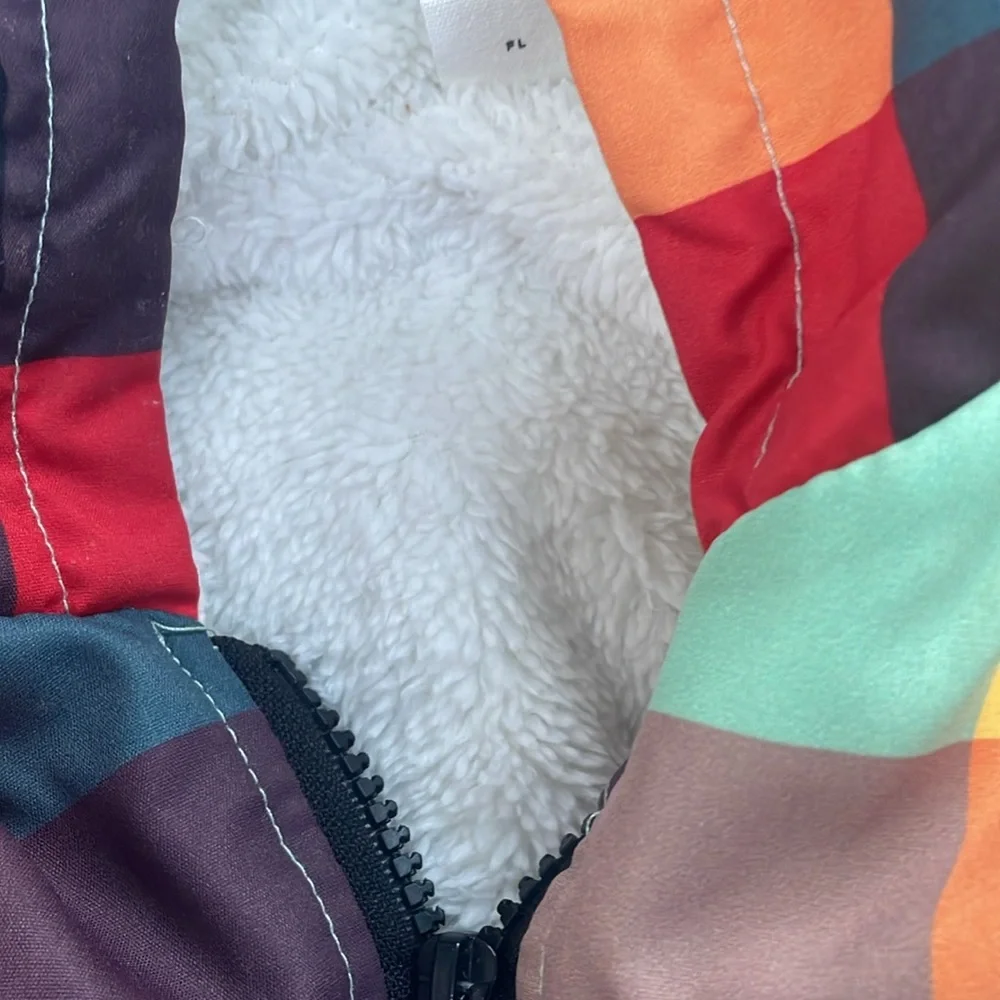 Toddler Boys Multicolored Check Jacket Size 4Y